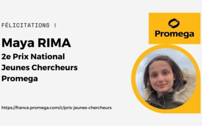 Maya RIMA : 2e Prix National Jeunes chercheurs Promega